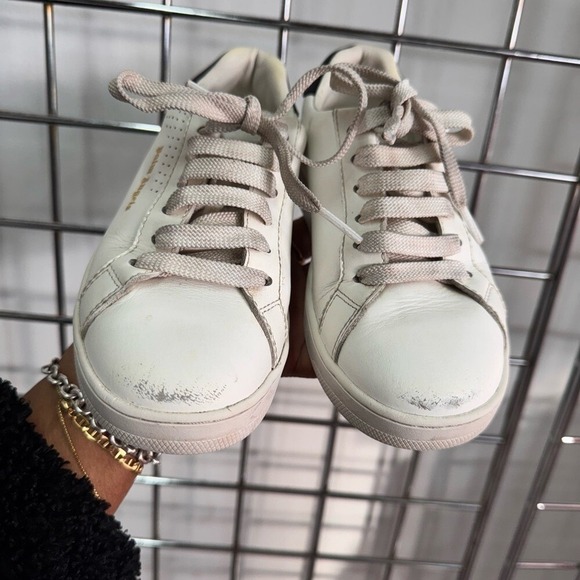 Palm Angels Boy's White Palm 1 Leather Tennis Sneakers Shoes Size 31 US Size 13 - Picture 2 of 8
